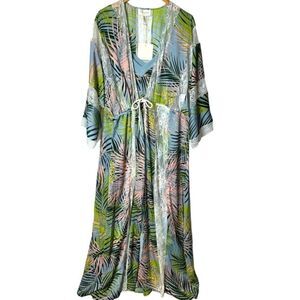 A La Plage Romper With Cover Up Woman’s Size S/M